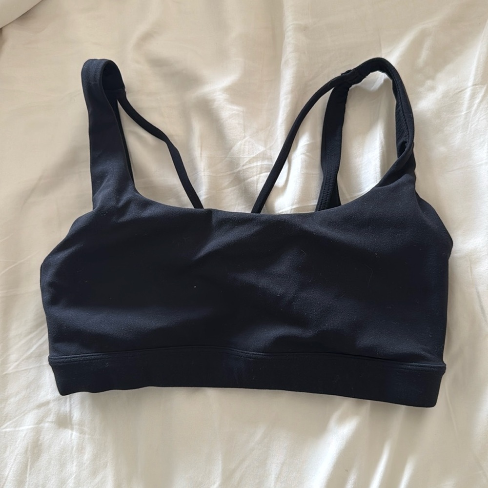 Athleta Exhale Sports bra; size small; black
